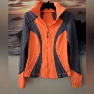 Zella/ Women's Orange&Gray Slim Fit Track Jacket/ S